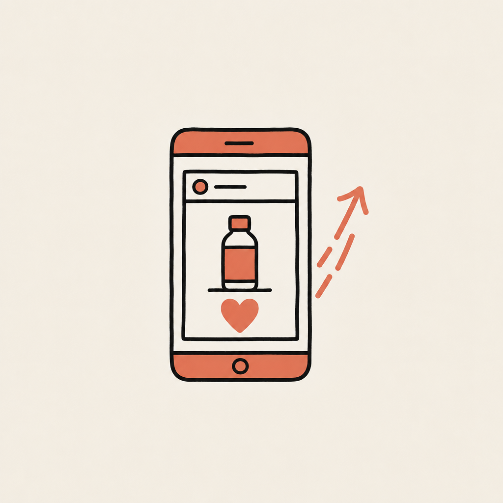 A direct-to-consumer brand's ad in the social feed